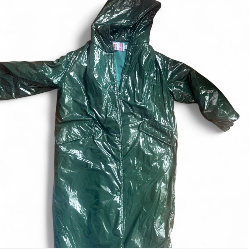 UO Green Hooded Puffer Jacket